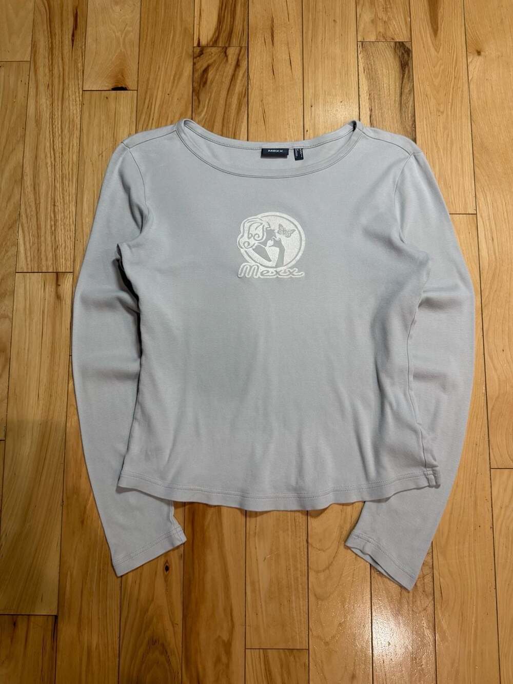 Mexx Women's Grey Middle Logo Longsleeve T-shirt